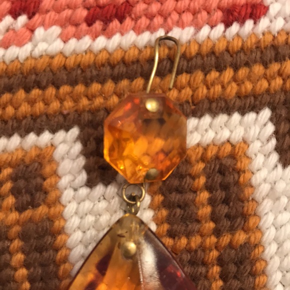 VINTAGE AMBER Crystals - Gorgeous - Picture 3 of 6